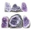 Amethyst Mini Cluster Specimen Set 6 Pieces P2200 | Crystal Factory