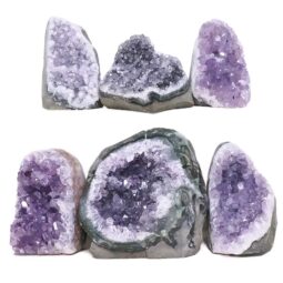Amethyst Mini Cluster Specimen Set 6 Pieces P2200 | Crystal Factory