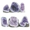 Amethyst Mini Cluster Specimen Set 6 Pieces P2201 | Crystal Factory