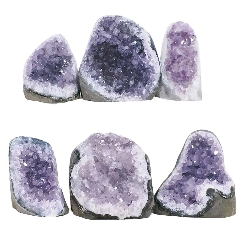 2.29kg Amethyst Mini Cluster Specimen Set 6 Pieces P2201 3 Amethyst Mini Cluster Specimen Set 6 Pieces P2201 | Crystal Factory