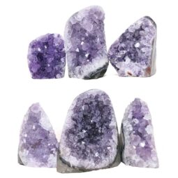 Amethyst Mini Cluster Specimen Set 6 Pieces P2202 | Crystal Factory