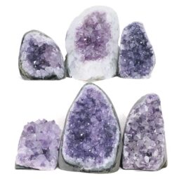 Amethyst Mini Cluster Specimen Set 6 Pieces P2203 | Crystal Factory