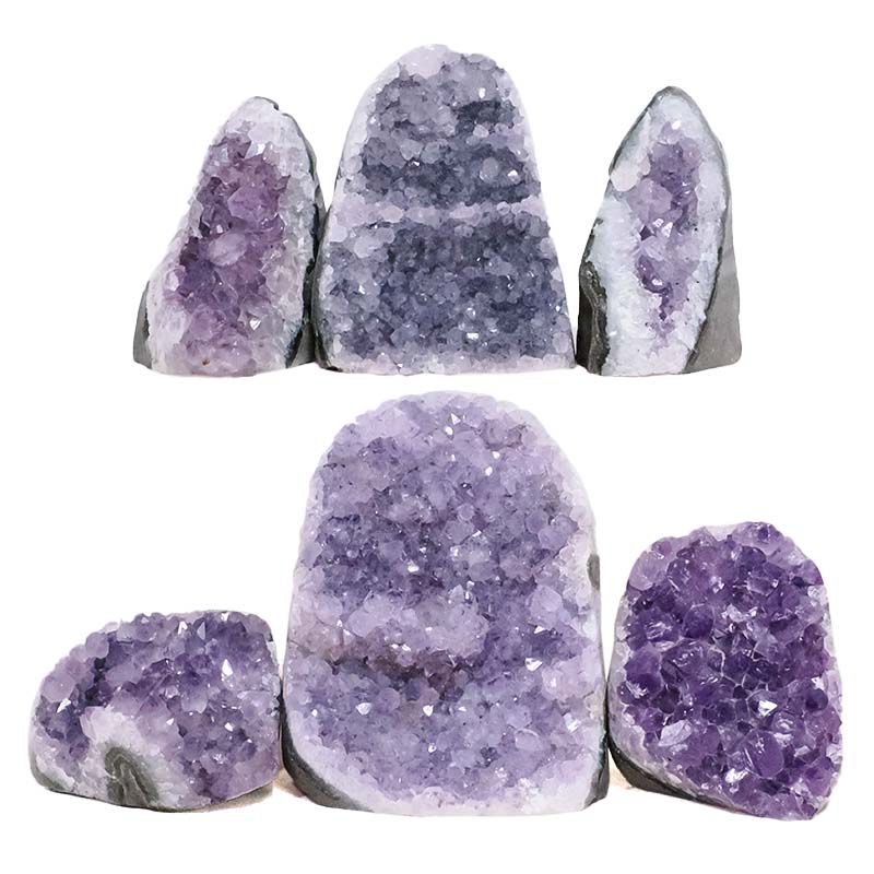 2.06kg Amethyst Mini Cluster Specimen Set 6 Pieces P2205 3 Amethyst Mini Cluster Specimen Set 6 Pieces P2205 | Crystal Factory