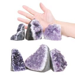 Amethyst Mini Cluster Specimen Set 6 Pieces P2207 | Crystal Factory