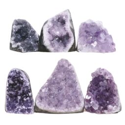 Amethyst Mini Cluster Specimen Set 6 Pieces P2207 | Crystal Factory