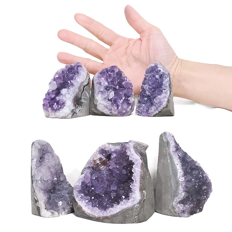 2.01kg Amethyst Mini Cluster Specimen Set 6 Pieces P2208 4 Amethyst Mini Cluster Specimen Set 6 Pieces P2208 | Crystal Factory