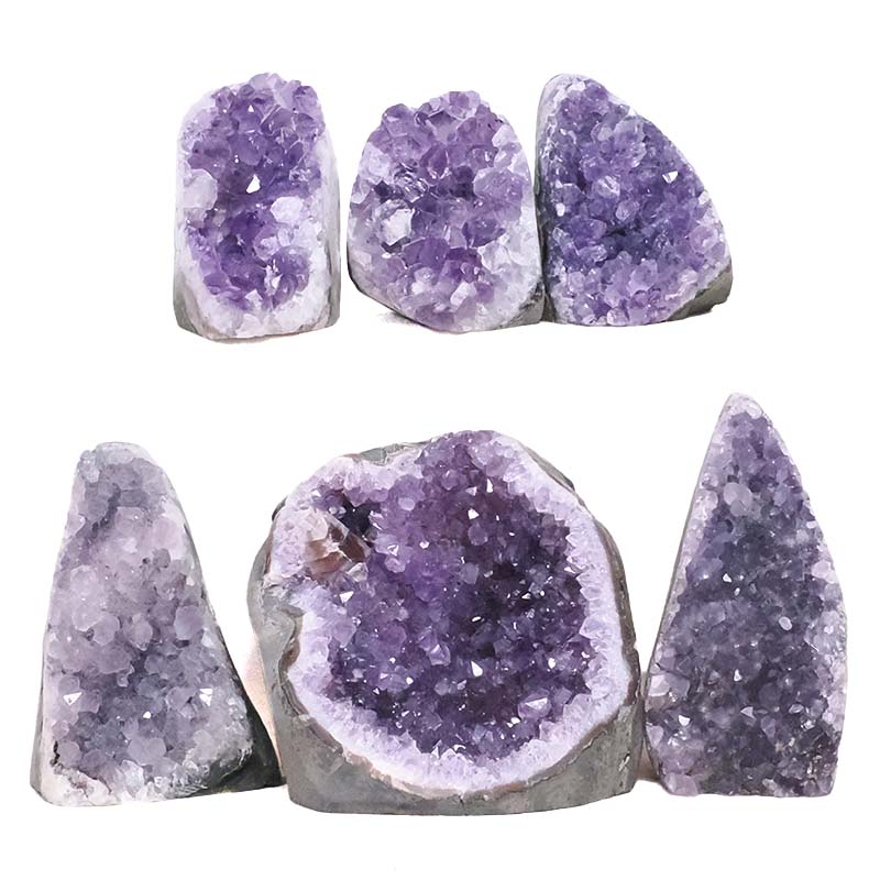 2.01kg Amethyst Mini Cluster Specimen Set 6 Pieces P2208 3 Amethyst Mini Cluster Specimen Set 6 Pieces P2208 | Crystal Factory