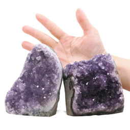 2.23kg Amethyst Polished Crystal Geode Specimen Set 2 Pieces B878 5 Amethyst Polished Crystal Geode Specimen Set 2 Pieces B878 | Crystal Factory