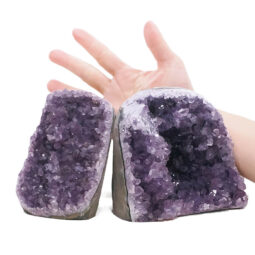 2.75kg Amethyst Polished Crystal Geode Specimen Set 2 Pieces B879 5 Amethyst Polished Crystal Geode Specimen Set 2 Pieces B879 | Crystal Factory