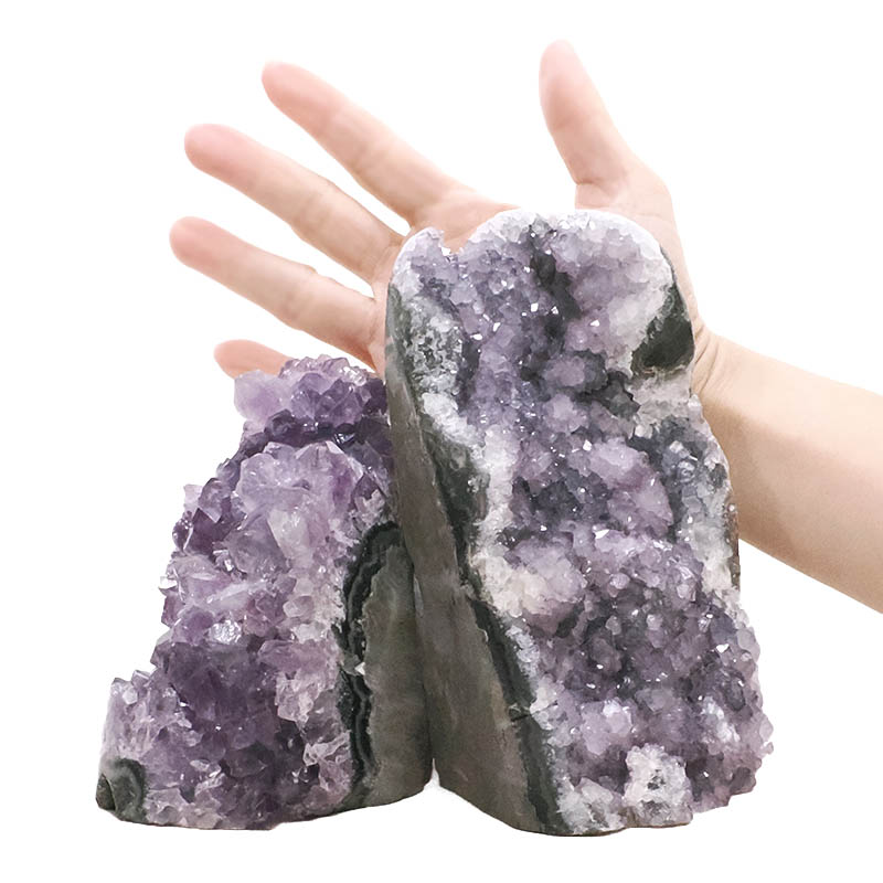 2.58kg Amethyst Polished Crystal Geode Specimen Set 2 Pieces B881 4 Amethyst Polished Crystal Geode Specimen Set 2 Pieces B881 | Crystal Factory