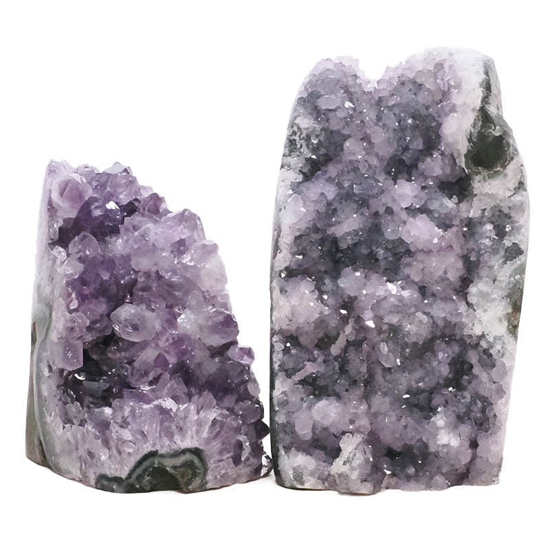 2.58kg Amethyst Polished Crystal Geode Specimen Set 2 Pieces B881 3 Amethyst Polished Crystal Geode Specimen Set 2 Pieces B881 | Crystal Factory