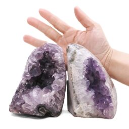 2.22kg Amethyst Polished Crystal Geode Specimen Set 2 Pieces B883 5 Amethyst Polished Crystal Geode Specimen Set 2 Pieces B883 | Crystal Factory