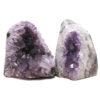 Amethyst Polished Crystal Geode Specimen Set 2 Pieces B883 | Crystal Factory