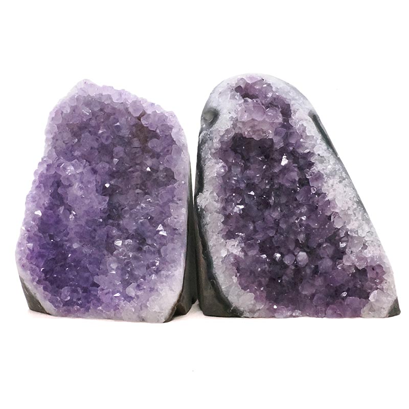 2.34kg Amethyst Polished Crystal Geode Specimen Set 2 Pieces B884 3 Amethyst Polished Crystal Geode Specimen Set 2 Pieces B884 | Crystal Factory