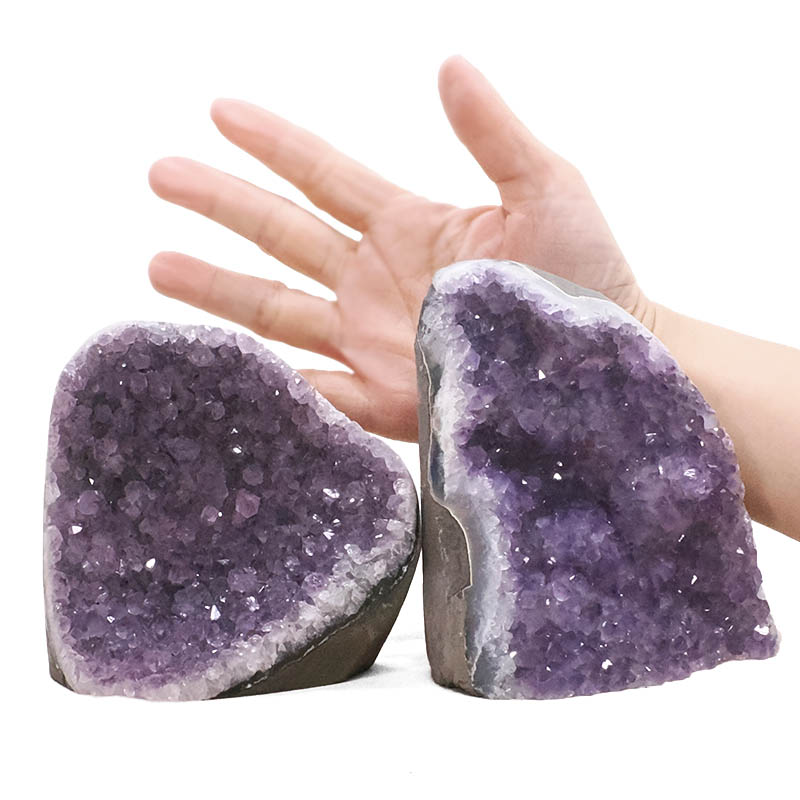 1.99kg Amethyst Polished Crystal Geode Specimen Set 2 Pieces B886 4 Amethyst Polished Crystal Geode Specimen Set 2 Pieces B886 | Crystal Factory