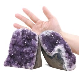 2.09kg Amethyst Polished Crystal Geode Specimen Set 2 Pieces B890 5 Amethyst Polished Crystal Geode Specimen Set 2 Pieces B890 | Crystal Factory