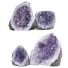 2.52kg Amethyst Polished Crystal Geode Specimen Set 4 Pieces B895 1 Amethyst Polished Crystal Geode Specimen Set 4 Pieces B895 | Crystal Facctory