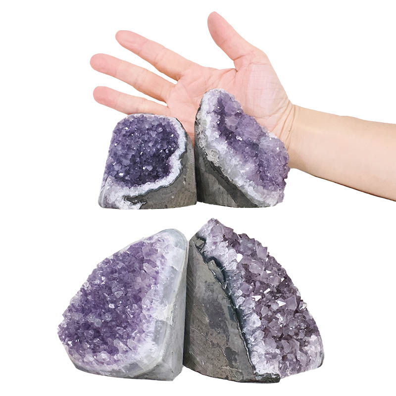 2.43kg Amethyst Polished Crystal Geode Specimen Set 4 Pieces B903 4 Amethyst Polished Crystal Geode Specimen Set 4 Pieces B903 | Crystal Facctory