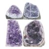 2.42kg Amethyst Polished Crystal Geode Specimen Set 4 Pieces B905 1 Amethyst Polished Crystal Geode Specimen Set 4 Pieces B905 | Crystal Facctory