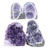 2.31kg Amethyst Polished Crystal Geode Specimen Set 4 Pieces B906 1 Amethyst Polished Crystal Geode Specimen Set 4 Pieces B906 | Crystal Facctory