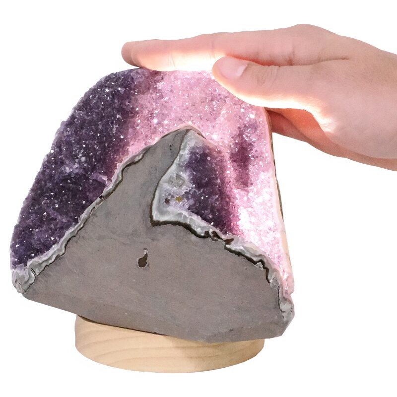1.9kg Amethyst Polished Crystal Lamp B877 5 Amethyst Polished Crystal Geode Specimen B877 | Crystal Factory