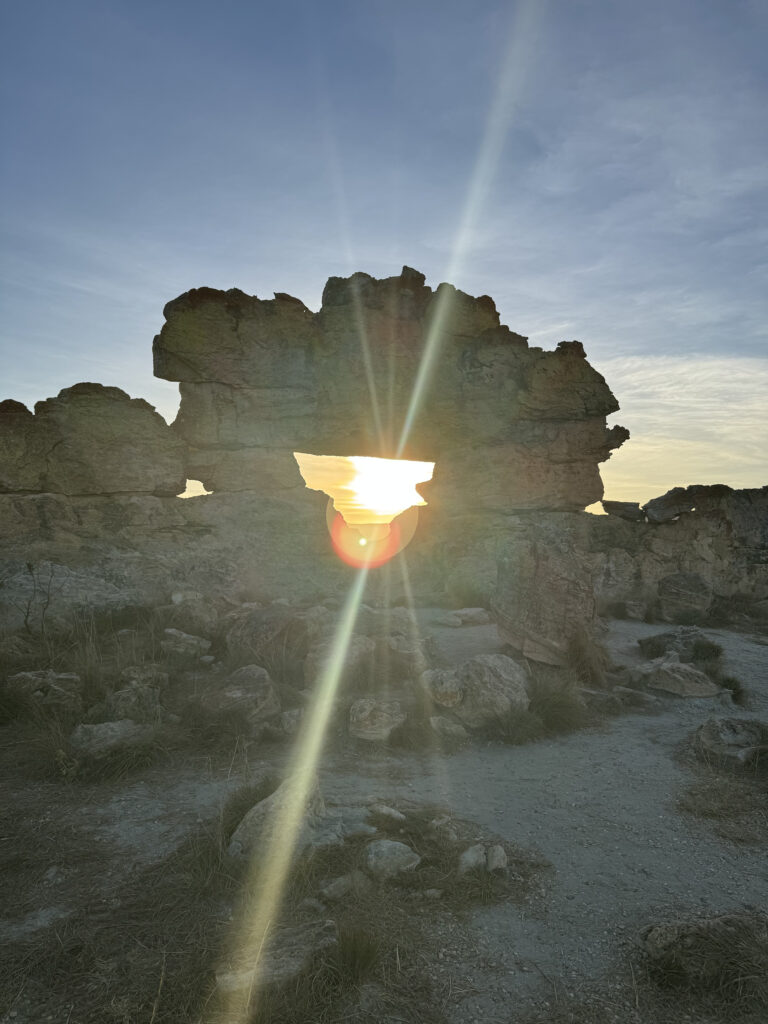 How We Travel the World to Source Our Crystals – Madagascar 2026 2 A spectacular sunset viewed through the Window of Isalo in Isalo National Park, Madagascar