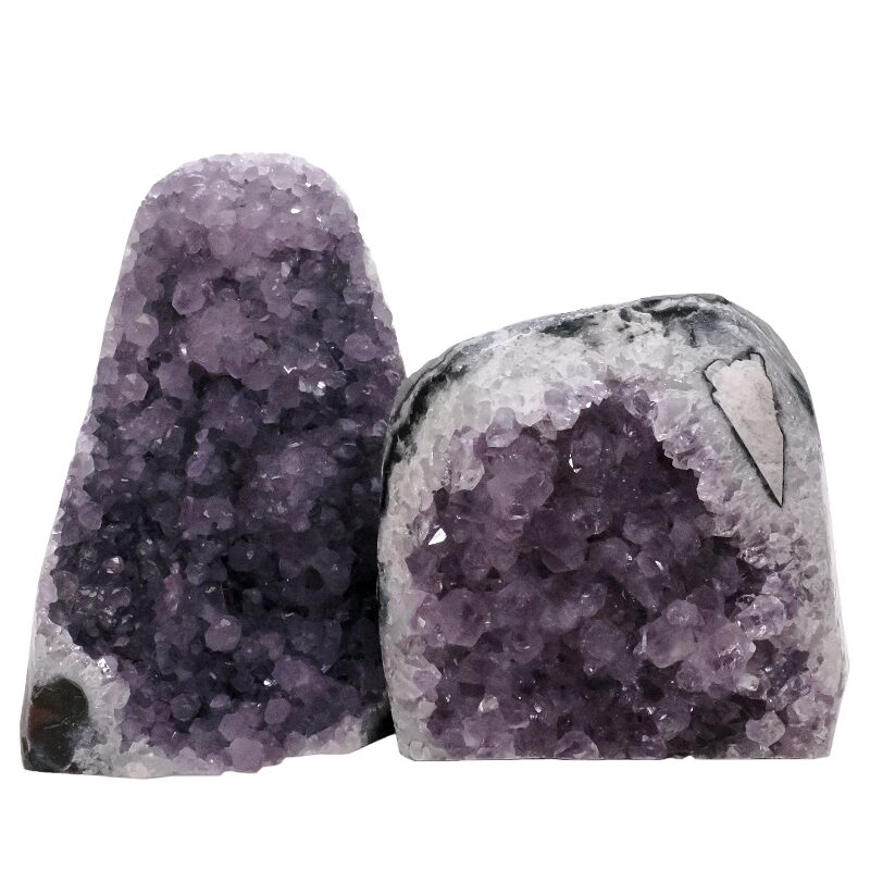 3.2kg Amethyst Polished Crystal Geode Specimen Set 2 Pieces P2183 3 Amethyst Polished Crystal Geode Specimen Set 2 Pieces P2183 | Crystal Factory
