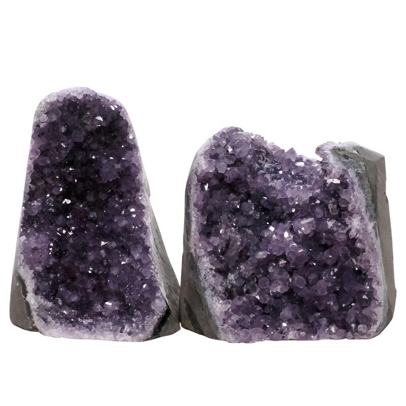 2.5kg Amethyst Polished Crystal Geode Specimen Set 2 Pieces P2186 3 Amethyst Polished Crystal Geode Specimen Set 2 Pieces P2186 | Crystal Factory