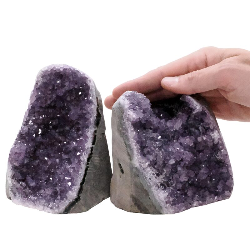 2.5kg Amethyst Polished Crystal Geode Specimen Set 2 Pieces P2186 4 Amethyst Polished Crystal Geode Specimen Set 2 Pieces P2186 | Crystal Factory