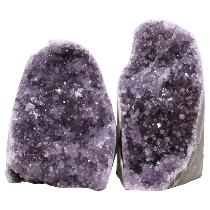2.5kg Amethyst Polished Crystal Geode Specimen Set 2 Pieces P2187 3 Amethyst Polished Crystal Geode Specimen Set 2 Pieces P2187 | Crystal Factory