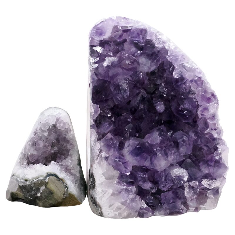 2.7kg Amethyst Polished Crystal Geode Specimen Set 2 Pieces P2209 3 Amethyst Polished Crystal Geode Specimen Set 2 Pieces P2209 | Crystal Factory