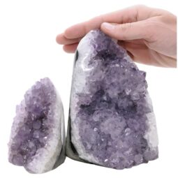 2.8kg Amethyst Polished Crystal Geode Specimen Set 2 Pieces P2212 5 Amethyst Polished Crystal Geode Specimen Set 2 Pieces P2212 | Crystal Factory