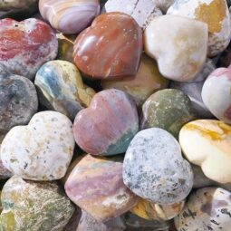 Alternative view of Madagascar Ocean Jasper Heart (5-7cm) Set 9 Pieces