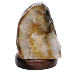 Crystal Quartz River Agate Lamp - White LED Bulb S1688 | Crystal Factory