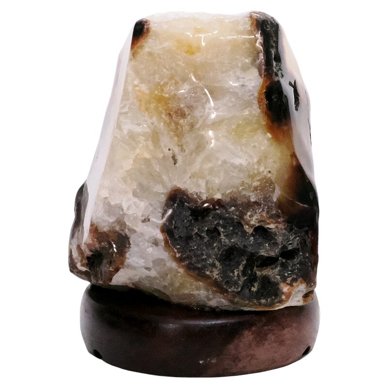 2.8kg Crystal Quartz River Agate Lamp - White LED Bulb S1690 3 Crystal Quartz River Agate Lamp - White LED Bulb S1690 | Crystal Factory