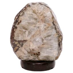 Crystal Quartz River Agate Lamp - White LED Bulb S1692 | Crystal Factory