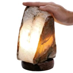 Crystal Quartz River Agate Lamp - White LED Bulb S1693 | Crystal Factory