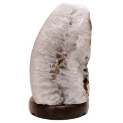 Crystal Quartz River Agate Lamp - White LED Bulb S1693 | Crystal Factory