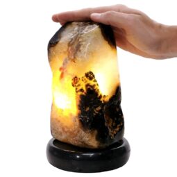 Crystal Quartz River Agate Lamp - White LED Bulb S1698 | Crystal Factory