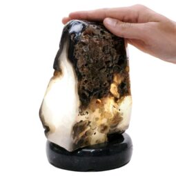 Crystal Quartz River Agate Lamp - White LED Bulb S1699 | Crystal Factory