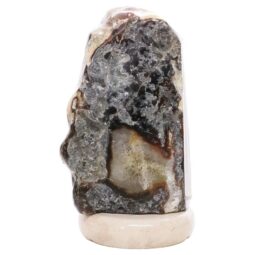 Crystal Quartz River Agate Lamp - White LED Bulb S1704 | Crystal Factory