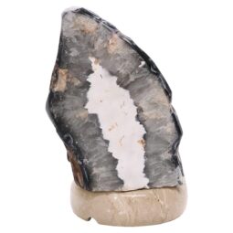 Crystal Quartz River Agate Lamp - White LED Bulb S1707 | Crystal Factory