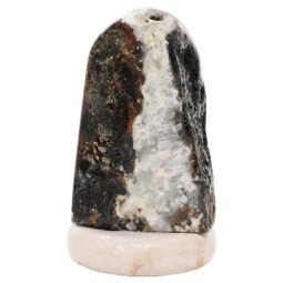 Crystal Quartz River Agate Lamp - White LED Bulb S1708 | Crystal Factory