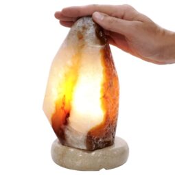 Crystal Quartz River Agate Lamp - White LED Bulb S1711 | Crystal Factory