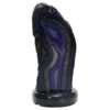 Purple Agate Crystal Lamp with Marble Base - Puple LED - T3258 | Crystal Factory