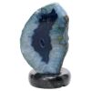 Pink Agate Crystal Lamp with Marble Base - Puple LED - T3282 | Crystal Factory