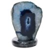 Pink Agate Crystal Lamp with Marble Base - Puple LED - T3287 | Crystal Factory