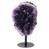 9.1kg Amethyst Druze Cluster on Rotating Stand H02 2 Amethyst Druze Cluster on Rotating Stand H02 | Crystal Factory