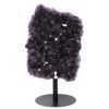 6.8kg Amethyst Druze Cluster on Rotating Stand H03 2 Amethyst Druze Cluster on Rotating Stand H03 | Crystal Factory