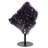 7.6kg Amethyst Druze Cluster on Rotating Stand H04 2 Amethyst Druze Cluster on Rotating Stand H04 | Crystal Factory